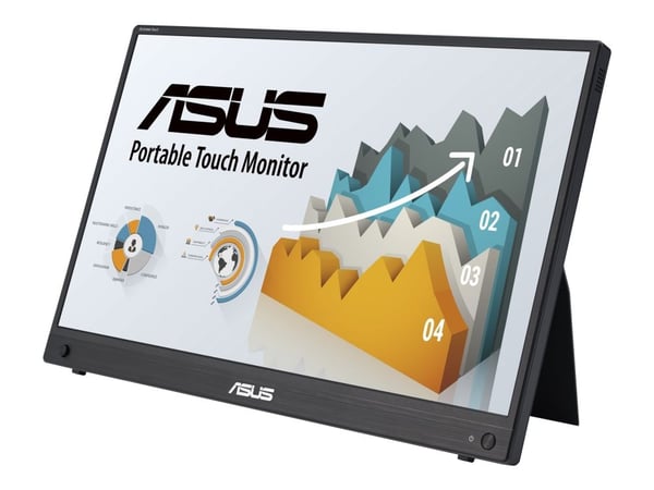 ASUS ZenScreen Touch MB16AHT - LED-skjerm - 16" (15.6" synlig) - portabel - berøringsskjerm - 1920 x 1080 Full HD (1080p) @ 60 Hz - IPS - 250 cd/m²...