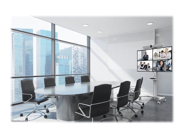 Neomounts - Vogn - for flatpanel - hvit - skjermstørrelse: 37"-75"