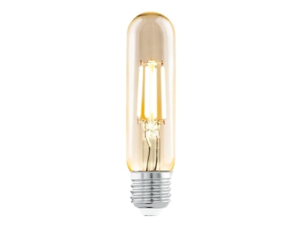 Eglo - LED-filamentlyspære - form: T32 - E27 - 4 W (ekvivalent 26 W) - klasse G - varmt hvitt lys - 2200 K - ravgul