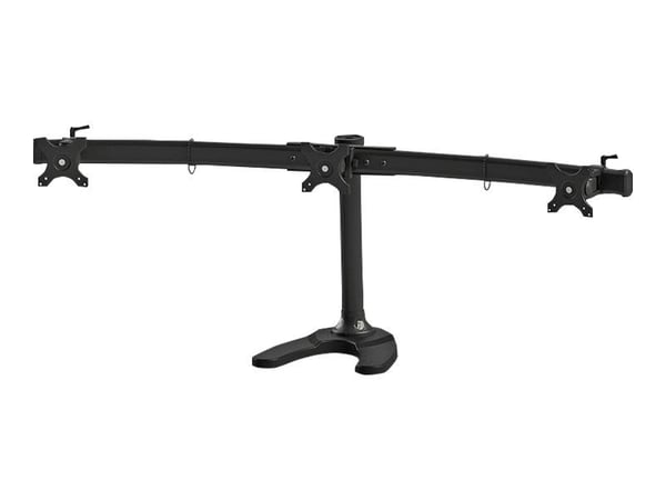Neomounts FPMA-D700DD3 - Stativ - for 3 LCD-skjermer - svart - skjermstørrelse: 10"-27" - skrivebordsstativ, malje, skrivebordsmonterbar