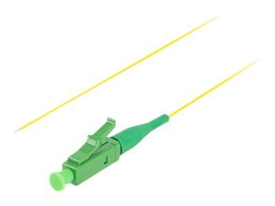 Lanberg - Grisehale - LC/APC-enkeltmodus (hann) - 2 m - 0.9 mm - fiberoptisk - 9 / 125 micron - 0 - 20 db - halogenfri, enkel stripe - gul