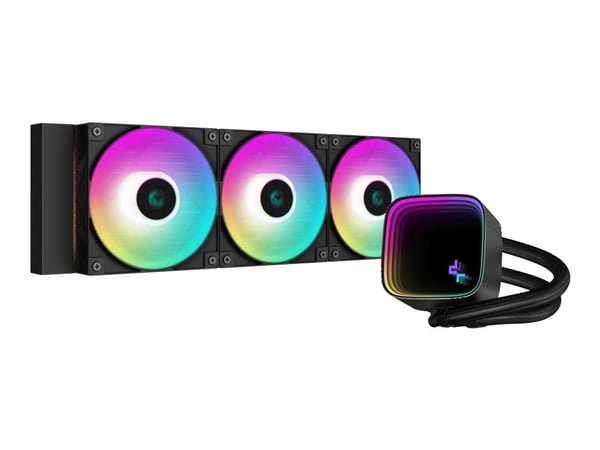 DeepCool LS720 SE, All-in-one-nesteenjäähdytin, 12 cm, 85,85 cfm, Musta