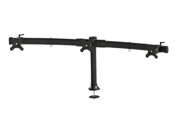 Neomounts FPMA-D700DD3 - Stativ - for 3 LCD-skjermer - svart - skjermstørrelse: 10"-27" - skrivebordsstativ, malje, skrivebordsmonterbar