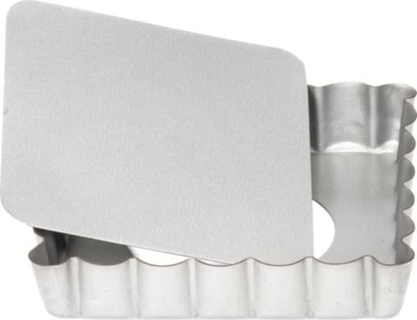 Patisse-muotoinen quiche Mini 10 cm hopeateräs