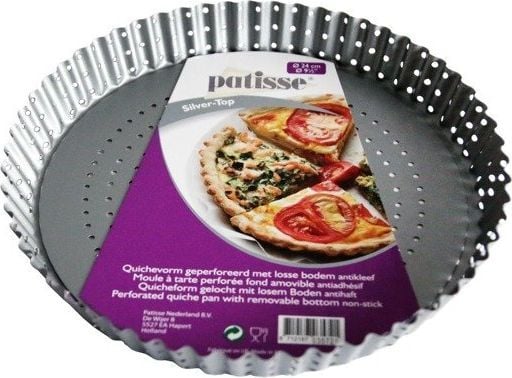 Patisse perforert paiform med avtakbar bunn 24 cm Silver Top – universal