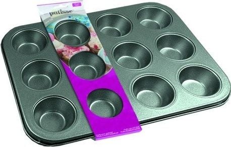 Patisse muffinsform 12 st. 35 cm Silver Top
