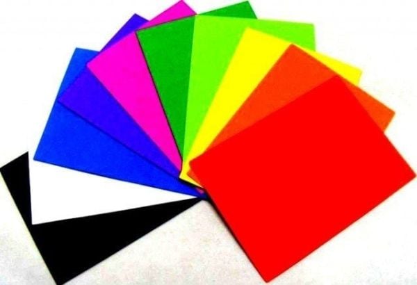PVC-skum med lim 10 stk blandede farger GK410