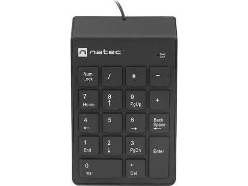 NATEC GOBY 2 NUMEERINEN NÄPPÄIMISTÖ USB MUSTA