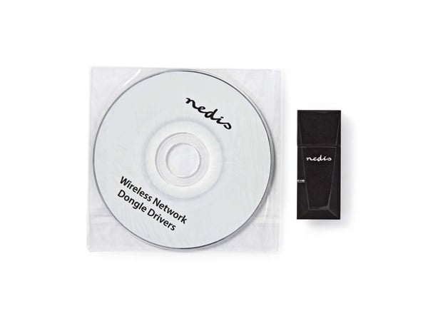 Nedis WSNWM300BK, Trådløs, USB, WLAN, 300 Mbit/s, Sort