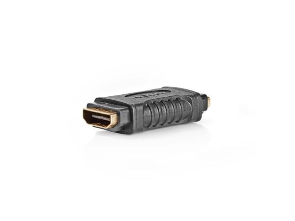 Nedis CVGB34900BK, HDMI Typ A (Standard), HDMI Typ A (Standard), Svart, Guld