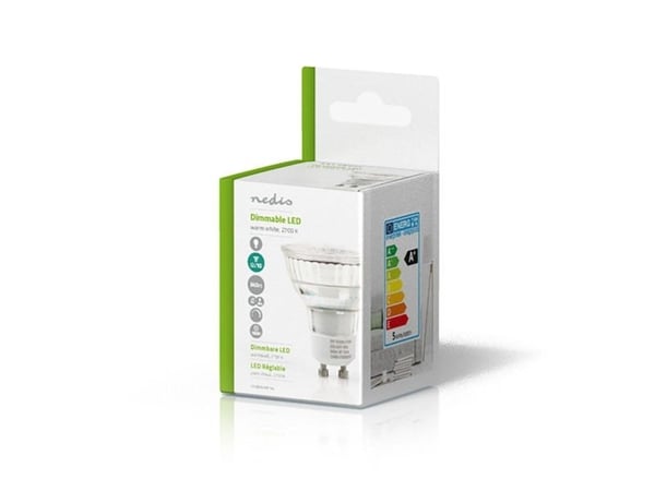 Nedis LEDBDGU10P16G, 5 W, 50 W, GU10, 345 lm, 15000 timer, Varm hvit