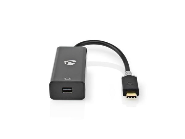 Nedis CCBW64452AT02, 0.2 m, USB Type-C, Mini DisplayPort, urosliitin, naarasliitin, suora