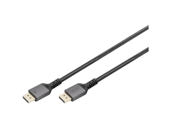 DIGITUS - DisplayPort-kabel - DisplayPort (hann) til DisplayPort (hann) - DisplayPort 1.4 - 2 m - 4K 120 Hz støtte - svart