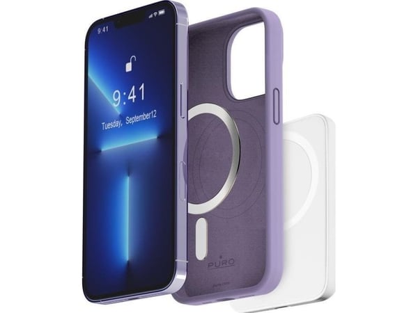 PURO PUIPC14P61ICONMLVD, Suojus, Apple, iPhone 14 Pro, 15,5 cm (6.1"), Laventeli