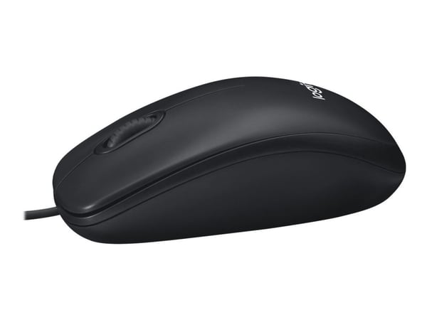 Logitech M100, Molempikätinen, Optinen, USB A-tyyppi, 1000 DPI, Musta