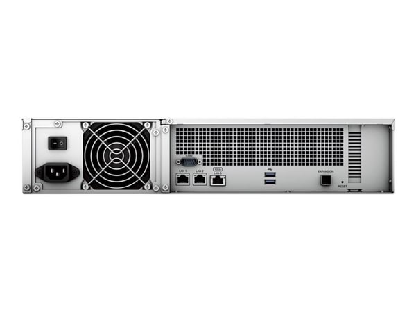 Synology RackStation RS2423+ - NAS-server - 12 brønner - kan monteres i rack - SATA 6Gb/s - RAID JBOD, 0, 1, 5, 6, 10 - RAM 8 GB - Gigabit Ethernet...