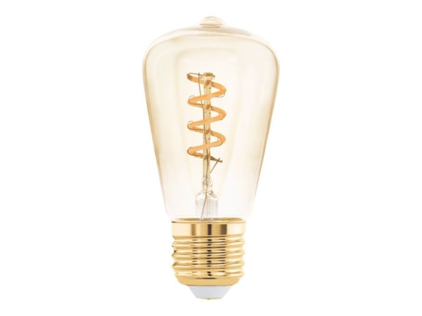 Eglo - LED-filamentlyspære - form: ST48 - E27 - 4 W (ekvivalent 15 W) - varmt hvitt lys - 2000 K
