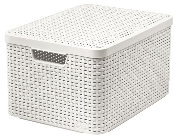 Curver Basket Style L Bin Organiser kannella 30L Curver Basket Style L Bin Organiser kannella 30L