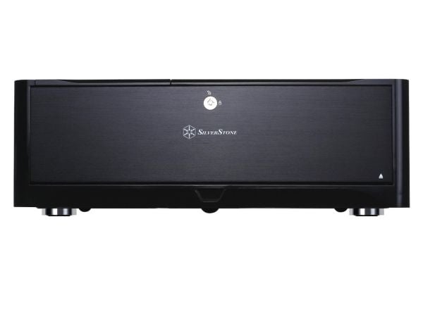 SilverStone Grandia GD06 - Tower - micro ATX - ingen strømforsyning - svart - USB/lyd