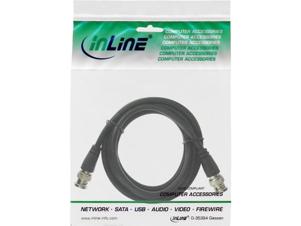InLine - Videokaapeli - BNC (M) - BNC (M) - 2 m - (RG-59) (10802)