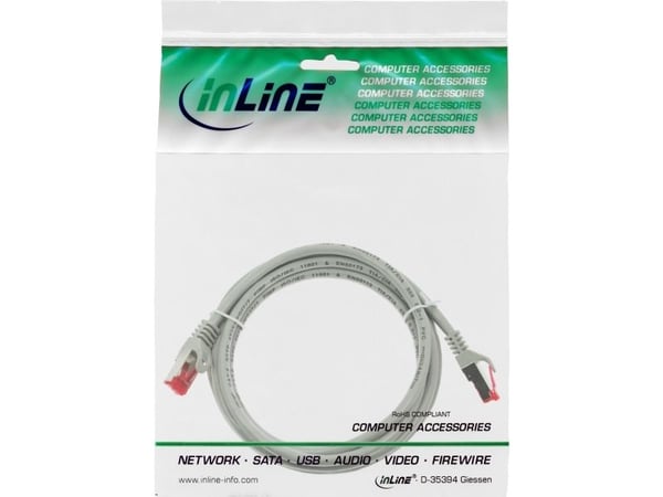 InLine 76112, 1,5 m, Cat6, S/FTP (S-STP), RJ-45, RJ-45, Grå