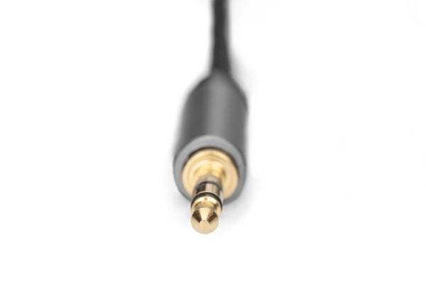 DIGITUS - Lydkabel - RCA hann til mini-phone stereo 3.5 mm hann - 1.8 m - svart