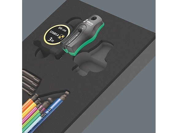 Wera 05150140001, L-formet hex-nøkkelsett, Metrisk, 20 stykker, 1.5,2,2.5,3,4,5,6,8,10 mm, 405 mm, 185 mm