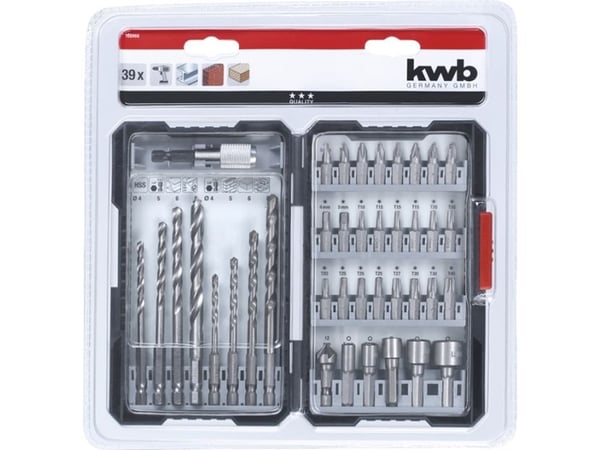 kwb 108960 kwb 39 delar Bor- og bit-sortimentti
