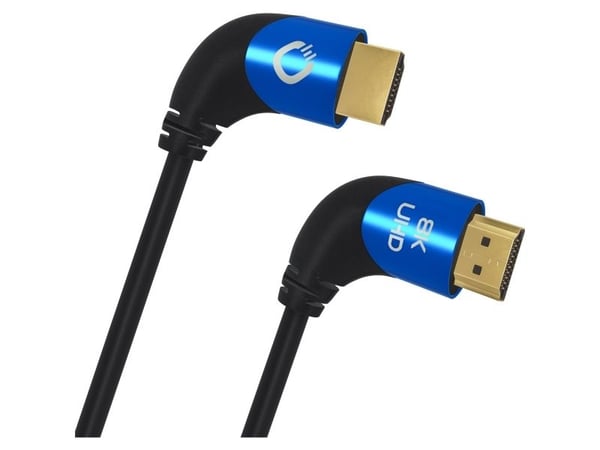OEHLBACH D1C42540, 1 m, HDMI Typ A (standardi), HDMI Typ A (standardi), 3D yhteensopivuus, 48 Gbit/s, Svart, Blå