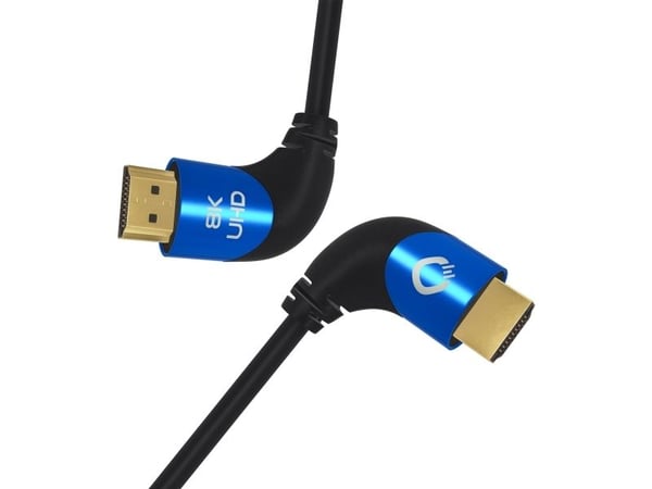 OEHLBACH D1C42540, 1 m, HDMI Type A (Standard), HDMI Type A (Standard), 3D, 48 Gbit/sek, Svart, Blå