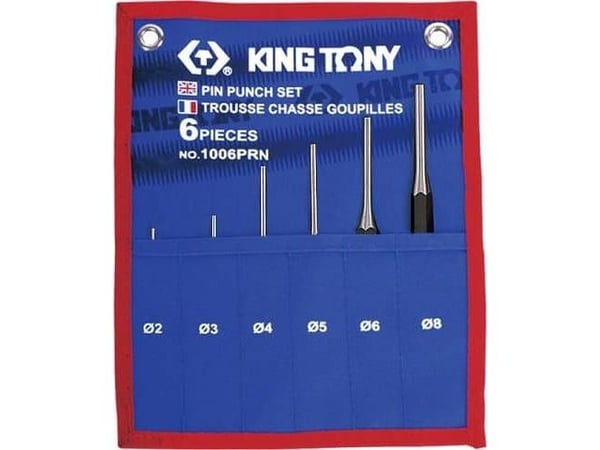 KING TONY sett med drivpinner 6 deler iglo 2–8 mm