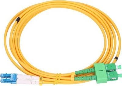 Extralink PATCHCORD LC/UPC-SC/APC SM G.652D DUPLEX 3.0MM 1M PVC - 1m, 1m, FTTH, G.652D, LC/UPC, SC/APC