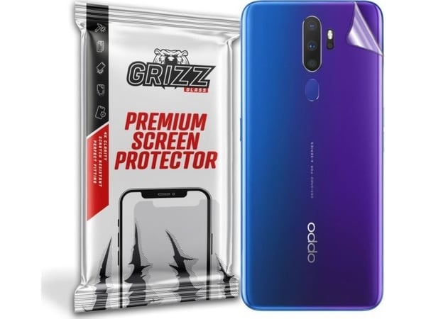 The foil on the back of Grizz Oppo A9 2020