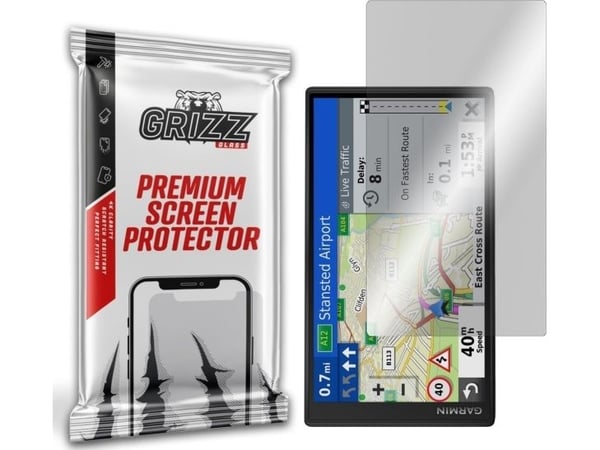 GrizzGlass hybridglass til Garmin DriveSmart 65 EU MT-S
