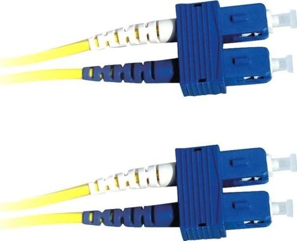 Lanview - Koblingskabel - SC/UPC-enkeltmodus (hann) til SC/UPC-enkeltmodus (hann) - 1 m - 2 mm - fiberoptisk - dupleks - 9 / 125 micron - OS2 - hal...