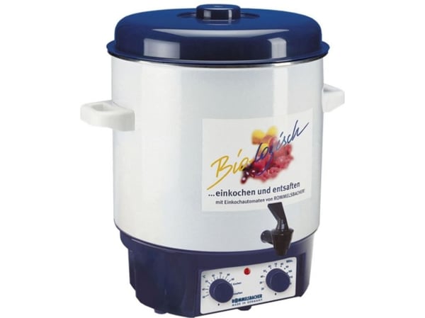 Rommelsbacher KA 1804 - Konserveringskjele - 27 liter - 1.8 kW - hvit/blå