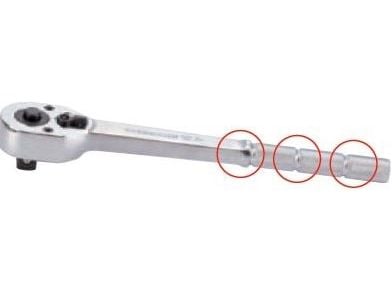 KING TONY skralle 1/2" 32Z 250 mm forlengelsesgrep 4121
