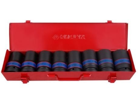 KING TONY LONG SOCKET 1" COMPONENT 8-osainen 24, 27, 30, 32, 33, 36, 38, 41