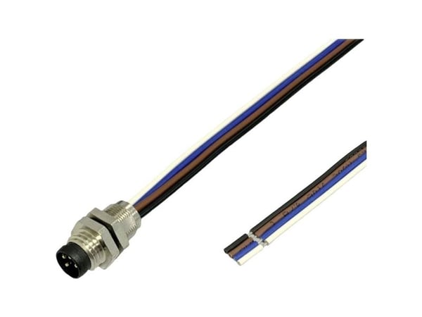 BKL Electronic 2701007 #####Asensorin/toimilaitteen sisäänrakennettu pistorasia M8 2 m Pol-tal (RJ): 4 1 kpl