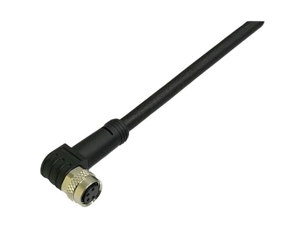 BKL Electronic 2700013 Anturi- /aktor-tilslutningsledning M8 Kobling, vinklet 5 m Pol-tal (RJ): 4 1 stk