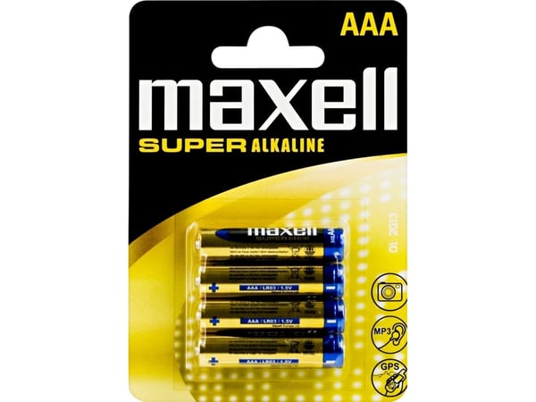 Maxell Super Alkaline XL LR03 XL - Batteri 4 x AAA - Alkaline