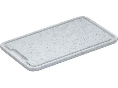 Zassenhaus 060065, Rektangulær, Polyethylen, Grå, Kokt kjøtt, Fisk & sjømat, 230 mm, 360 mm