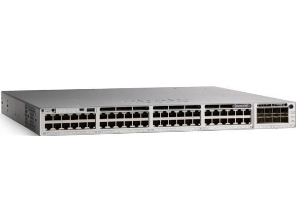 Cisco Catalyst C9300-48U-A, Hallittu, L2/L3, Gigabit Ethernet (10/100/1000), Täysin kaksipuolinen, Telineasennus