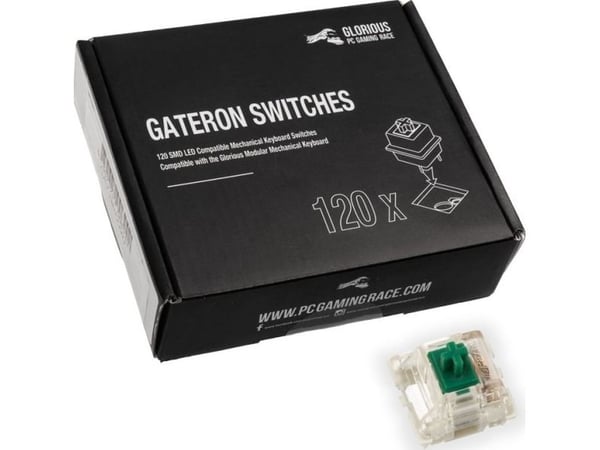 Gateron - Tastatursvitsj - grønn (en pakke 120) - for GMMK Full Size ISO - Customized
