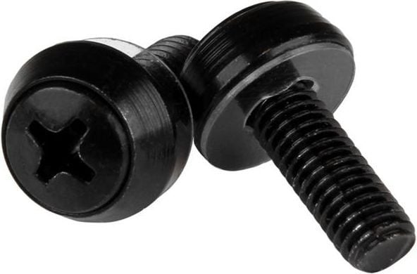 StarTech.com CABSCREWSM6B, Ruuvi, Musta, 50 kpl, 6 g