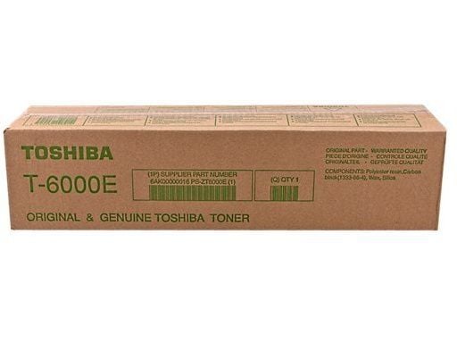 Toshiba T6000E - Svart - original - tonerkassett - för e-STUDIO 520, 600, 720, 850