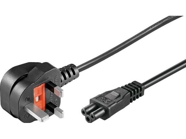 MicroConnect - Strømkabel - Tyyppi G (han) lige til IEC 60320 C5 vinklet - AC 250 V - 2,5 A - 1 m - lajittelu