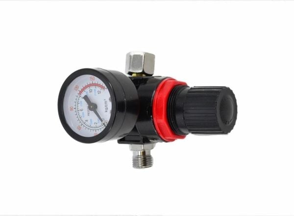 AWTOOLS reduksjon + manometer 1/4"