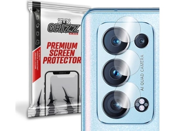 GrizzGlass Hybridglass for Grizz Oppo Reno 6 Pro-kameraet