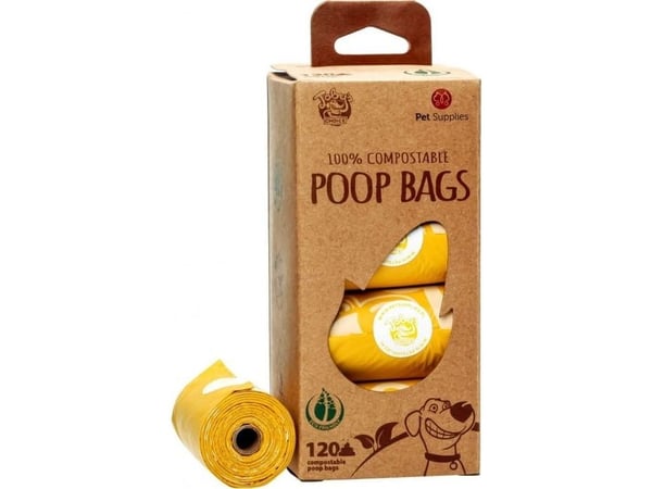 Husdjurstillbehör TOBYS CHOICE Komposterbara EKO bajspåsar 120 st POOP BAGS